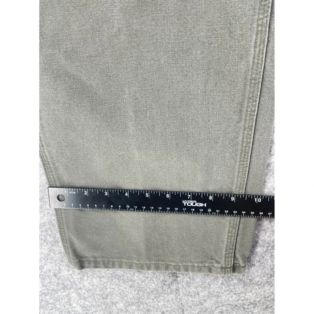 Carhartt B11 MOS Dungaree Men 38x30 Moss Green Wash Duck Work Pants (Fits 36x30)